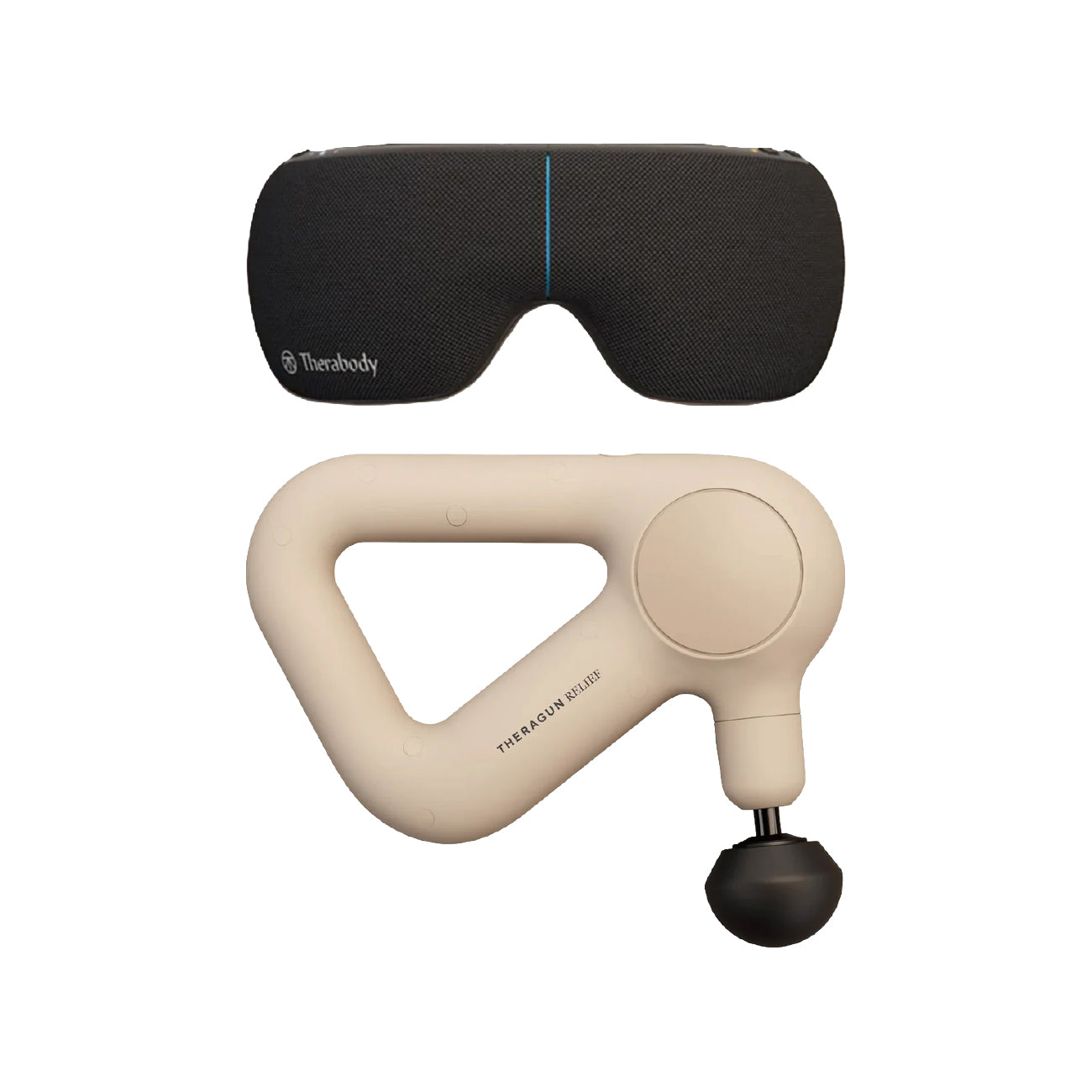 Relief & Relaxation Bundle: TheraGun Hand Massager Sand + SmartGoggles 2.0 THERABODY